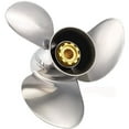 thumbnail image 1 of New Stainless Steel Propeller Compatible With Yamaha 4 Stroke 13 Spline 50 1995-2021 3331-111-14 33096 58110-Zv5-E10 663-45930-00-98 697-45970-00-00 Diameter 11.125 Pitch 14 Blades 3 Spline Tooth 13, 1 of 2