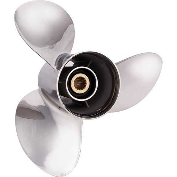 New Stainless Steel Propeller Compatible With Yamaha Vmax Vz150 Hpdi 15 Spline 150 130-300 HP 2000-2014 By 3531-143-17 68F-45972-00-00 6G5-45978-03-98 Dia 14.25" x 17" Pitch x 15-Spline RH New Saturn