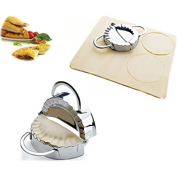 New Stainless Steel Ravioli Mould Dumpling Maker Mold Wrapper Pierogie Pie Crimper Pastry Dough Press Cutter Kitchen Gadgets (S 3inch)