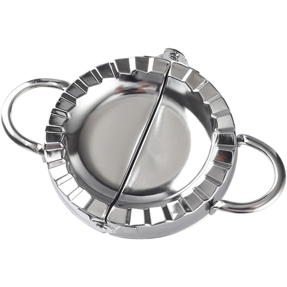 New Stainless Steel Ravioli Mould Dumpling Maker Wrapper Pierogie Pie Crimper Pastry Dough Press Cutter Kitchen Gadgets (Round Handle)