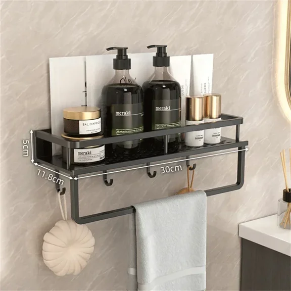 New Stainless Under Sink Shelf Shower House Bathroom Kitchen Towel Rack Toilet Paper Storage Shelves Without Drilling