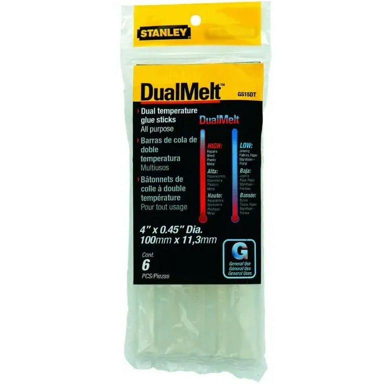  STANLEY Hot Glue Sticks, Dual Temp, 10-Inch, 12-Pack