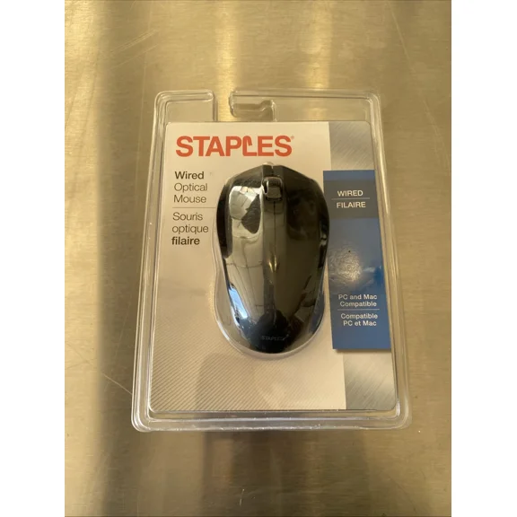 New Staples Wireless Optical Mouse Pc Mac, Nano Usb Receiver Black