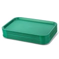 thumbnail image 1 of New Star Foodservice 24425 Green Plastic Fast Food Tray, 10 by 14-Inch, Set of 12, 1 of 3
