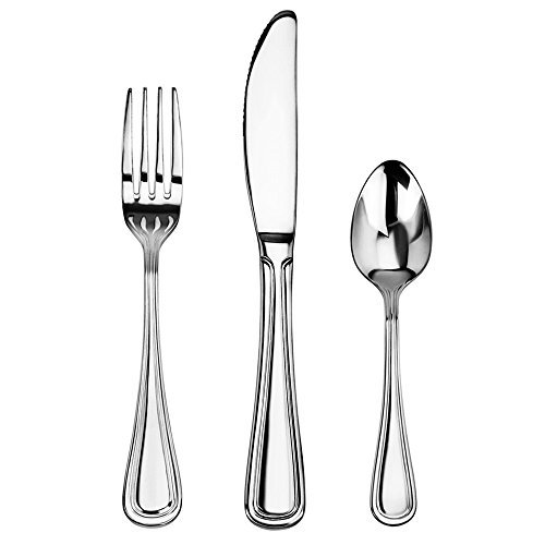 New Star Foodservice Slimline 36 Piece Stainless Steel Flatware Set