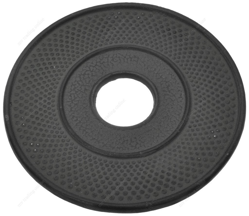 Black Cast Iron Hobnail Design Trivet, 5½-Inch