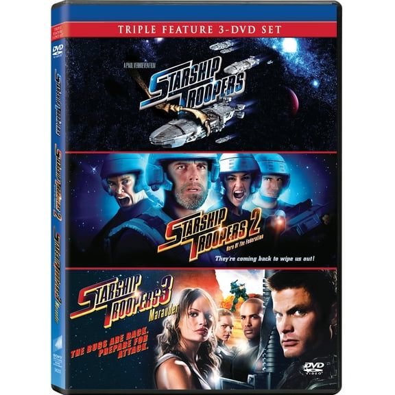 New Starship Troopers Movie 3 Pack: 1 2 3 (Multi Feature) (DVD)