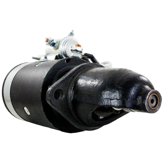 Starter Motor 6 Volt CCW 10 Tooth with Solenoid Compatible with 1939-1962 International Harvester Farmall A B C Super C 100 140HC 200 230 240 Tractor C-113 C-123 Gas 1107174 360606R91