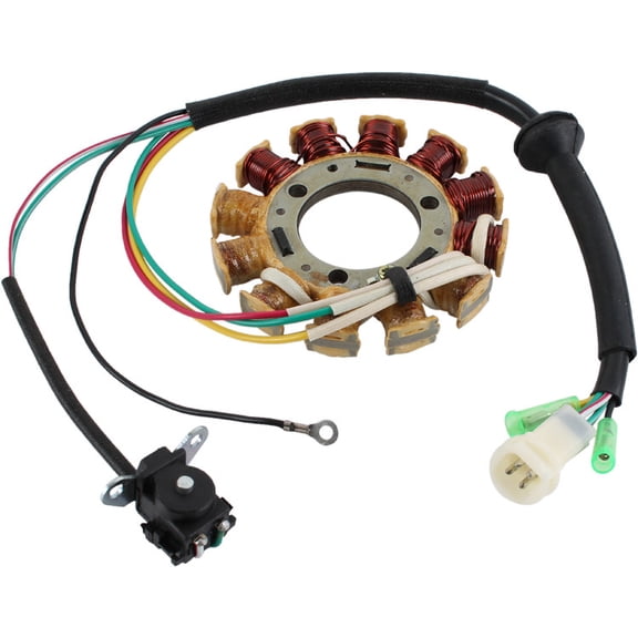 Stator Coil Compatible with Yamaha Banshee 350 YFZ350 347cc Liquid-Cooled 2-Stroke Twin-Cylinder Reed Valve CDI ATV 1987-1994 12V Magneto with Pickup Coil 2GU855105000 2GU-85510-50-00