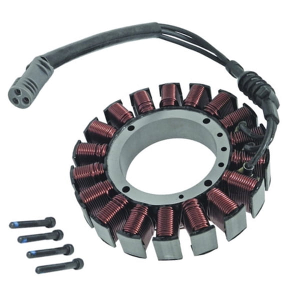 Stator 50 Amp 3-Phase Compatible with 2006-2014 Harley Davidson Electra Glide FLHT Ultra Classic FLHTCU Road Glide FLTR Custom FLTRX FLHTI FLTRI 1584cc FLHXI Replaces 29987-06A 2998706A