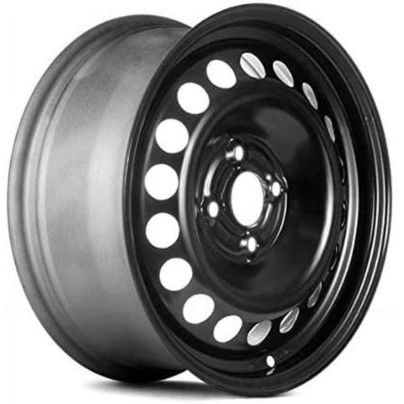 New Steel Wheel Rim 15 Inch Fits 2005-2010 Chevy Cobalt 4 Lug 4-100mm 18 Holes Black