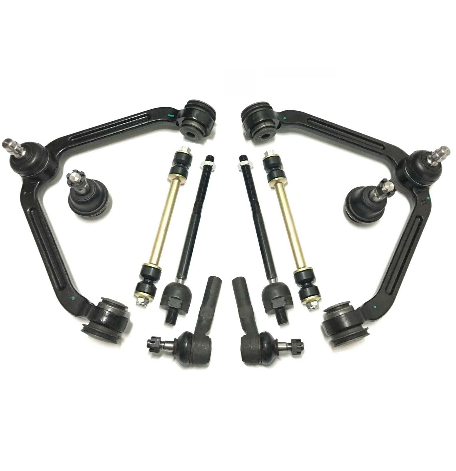 SCITOO 8-Piece Front Suspension Kit For 2011-2015 Ford Explorer - Control Arms, Tie Rod Ends, Sway Bar Links