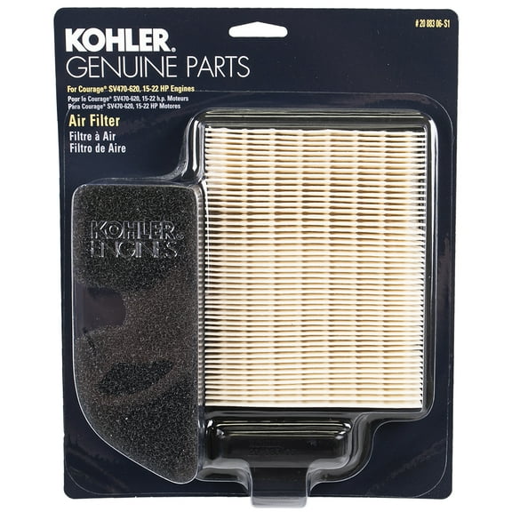 Kohler Air Filter Kit For Courage SV470-SV620 Single-Cylinder Engines