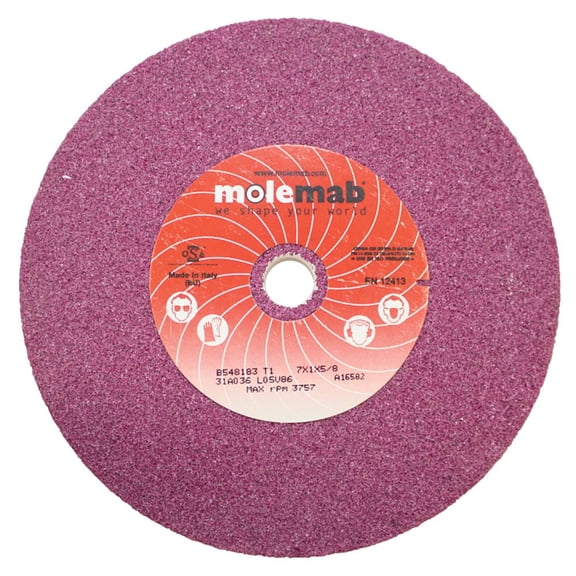 New Stens Grinding Wheel 750-105 7" x 1" x 5/8" 36 grit Ruby