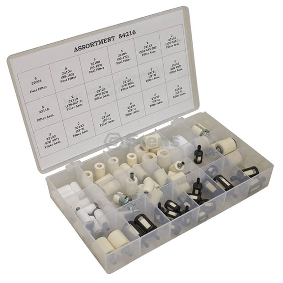 New Stens Fuel Filter Assortment 610-512 for 64 Piece Kit