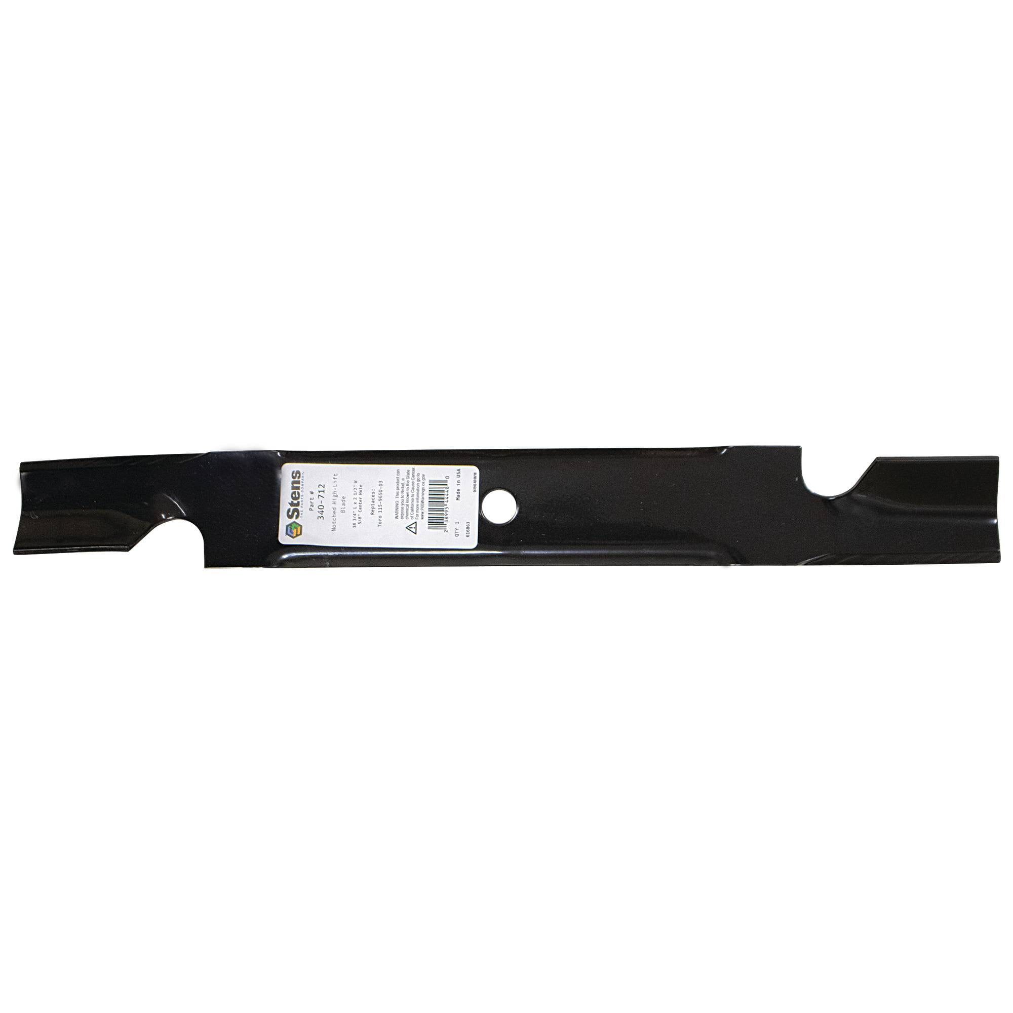 Stens Notched Hi-Lift Blade 340-712 for Toro 74822, 74832, 74842 94-1861-03