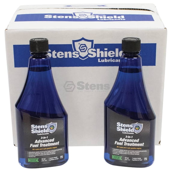 New Stens Shield 3-in-1 Advanced Fuel Treatment for Twelve 12 oz.bottles 770-742