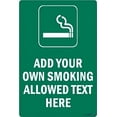 thumbnail image 1 of New Street Metal Add Your Own Smoking Allowed Text Here - 8"x12" Metal Poster, Custom Smoking Zone Decor for Home Bar Kitchen Coffee Man Cave Garage, 1 of 6