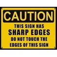 thumbnail image 1 of New Street Sign Metal Tin Sign/Humour Decorative Caution Sharp Edges Safety Sign Outdoor Safety Warning Decoration 8x12 Inches Aluminum Sign, 1 of 5
