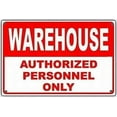 thumbnail image 1 of New Street Sign Metal Tin Sign/Warehouse Authorized Personnel Only No Entry Caution Alert Safety Sign Outdoor Safety Warning Decoration 8x12 Inches Aluminum Sign, 1 of 5