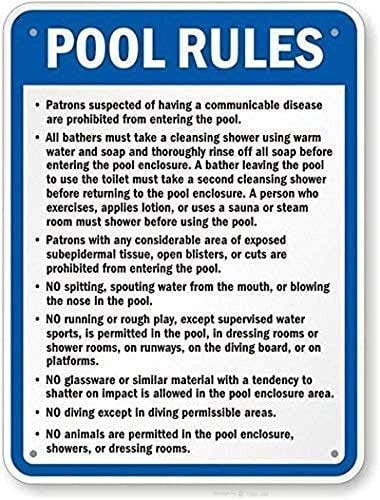 Minnesota Pool Rools New Street Sign Warning Plaque Wall Decor Notice Board Minnesota Pool ...