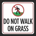 thumbnail image 1 of New Street Sign Warning Plaque Wall Decor Do Not Walk On Grass Print Pedestrian Picture No Walking Sign Courtyard Decoration Office Sign Outdoor & Indoor Safety Aluminum Sign 8 X 12 Inch, 1 of 5