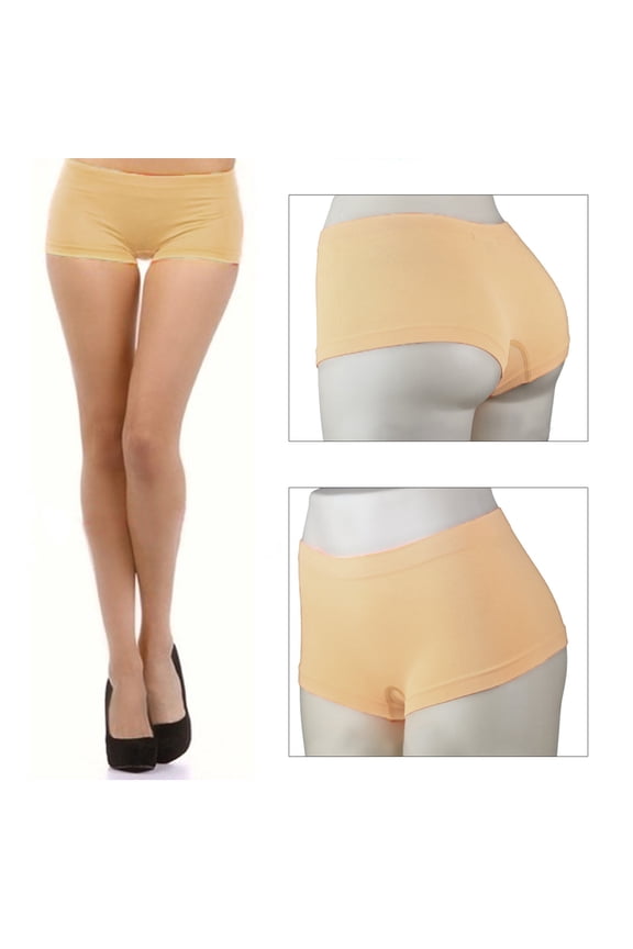 New Stretch Seamless Dance Exercise Booty Mini Panties Boy Shorts Brief Spankies