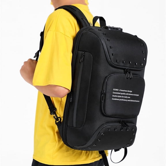 New Student Backpack Multifunctional Business Computer Backpack,Sky Blue