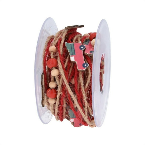 New Style 5m Fine Linen Christmas Ribbon Christmas Tree Ribbon Christmas Decoration Ribbon