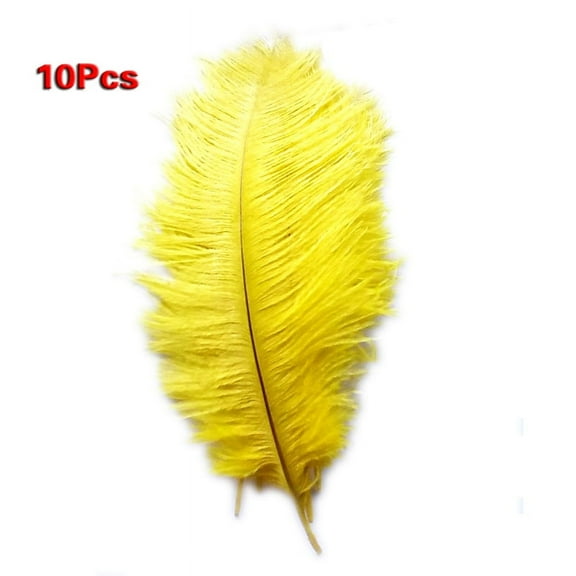 New Style Artificial 10-12 Inch Ostrich Feathers Great Decorations gold