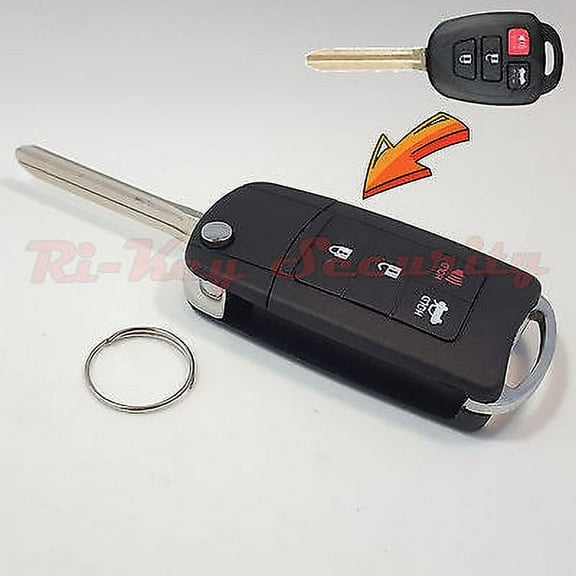 New Style Flip Key Modified Case Shell For Toyota Vehicles Remote Key 4 Buttons