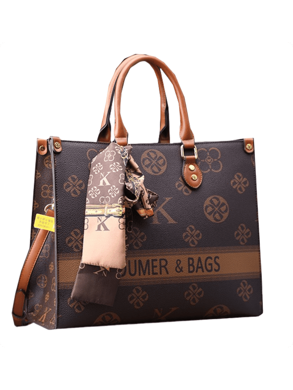 New Style Genuine Leather Women's Tote Bag Large Capacity Work Briefcase High-End Crossbody Handbag