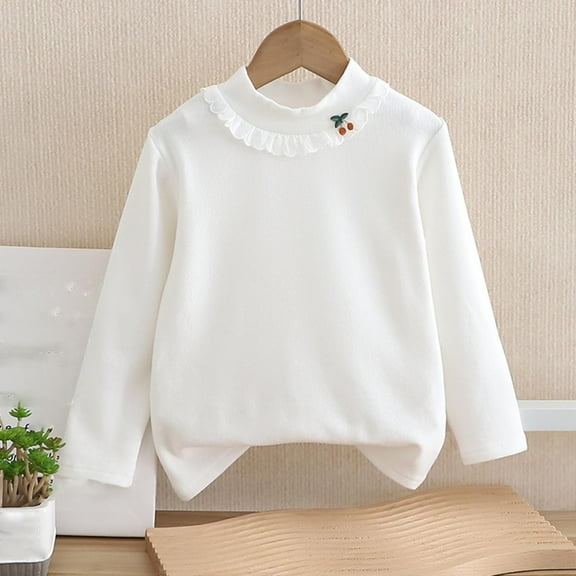 New Style Girls Sweatshirts Cute Long Sleeve Tops Round Neck Print Soft Comfort Pullover for Girls Sweatshirts Pullovers Kids