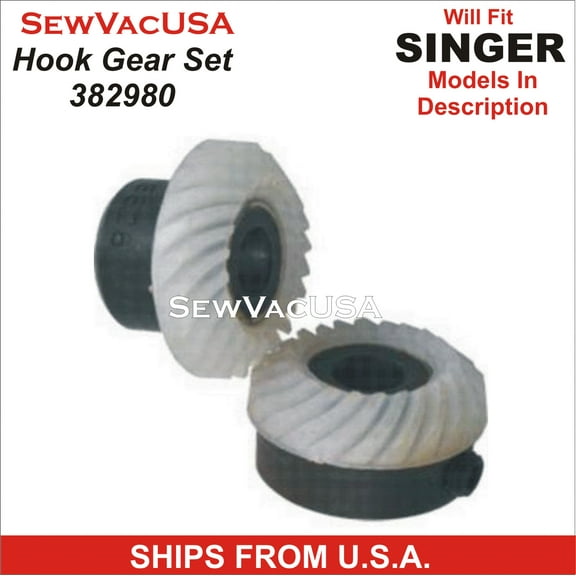 (New Style) Hook Gear Set 382980 Fits Singer Singer Machines In Description