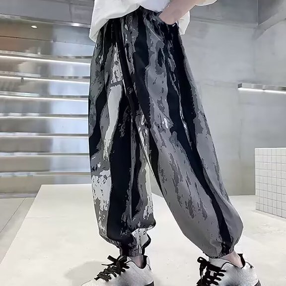 New Style Jeans for Girls Cute Sequined Full Length Pants Wide-Leg Trousers for Boys with Pocket Breathable Boys Pants Size 10-12