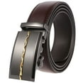 thumbnail image 1 of New Style Men’s Genuine Leather Ratchet Dress Belt with Automatic Buckle Brand Luxury Business Belt Strap for Men Male Best Gift, 1 of 6