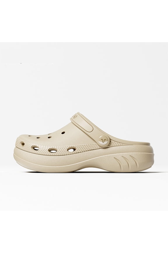 New Style Mesh Sandals: Breathable, Toe-Covered, Slip-Resistant, Quick-Dry, Height-Enhancing Thick-Sole Beach Flip-Flops