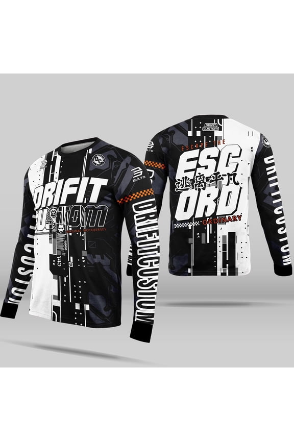 New Style Motorcycle Jersey Shirt for Men - Long Sleeve Cycling Bike Rider Sports Motor