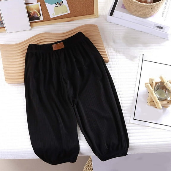 New Style Pants for Boys Loose Solid Full Length Pants Loose Trousers for Boys with Pocket Stretchable Girls Jeans Size 10