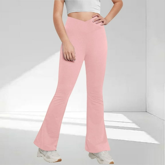 New Style Pants for Girls Cute Solid Full Length Pants Loose Kids Trousers Girls with Pocket Soft Comfort Girls Jeans Size 10
