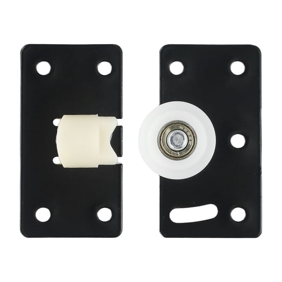 New Style Replacement Sliding Door Roller Wheel Track 1 Set 85*45 Mm Accessories Adjustable Black Home Improvement