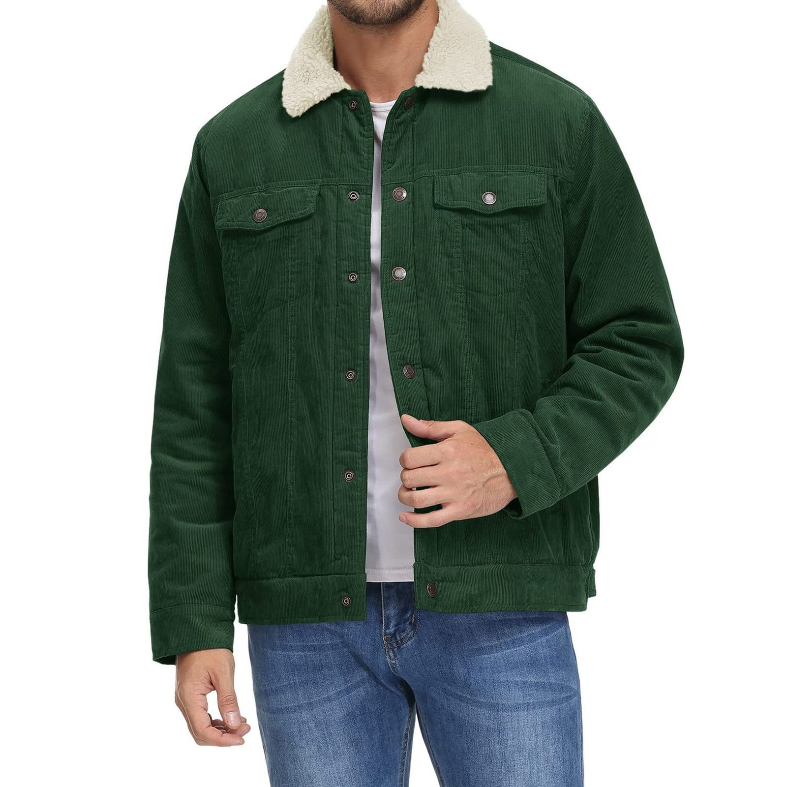 New Styles Selling Well! Men's Winter Corduroy Trucker Jacket Cotton ...