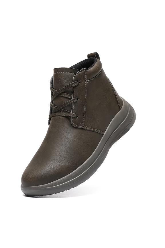 New Stylish Casual Mid-Top Lace-Up Sneakers with Flat Round Toes for Men, Available in Sizes 39-48