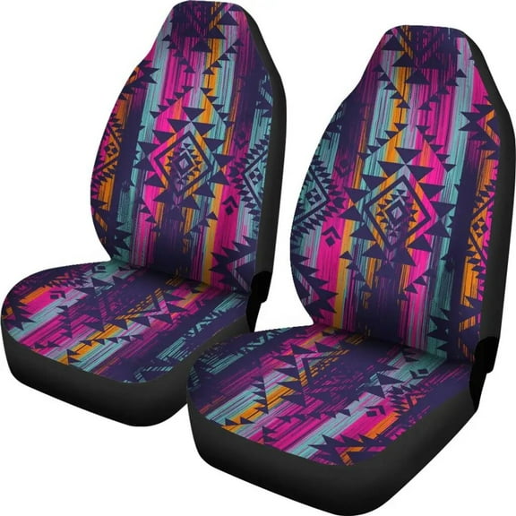 New Stylish Soft Seat Cover Ethnic Tribal Print Universal Car Seat Covers for Auto SUV Trucks Non Slip Car Interior Seat Covers