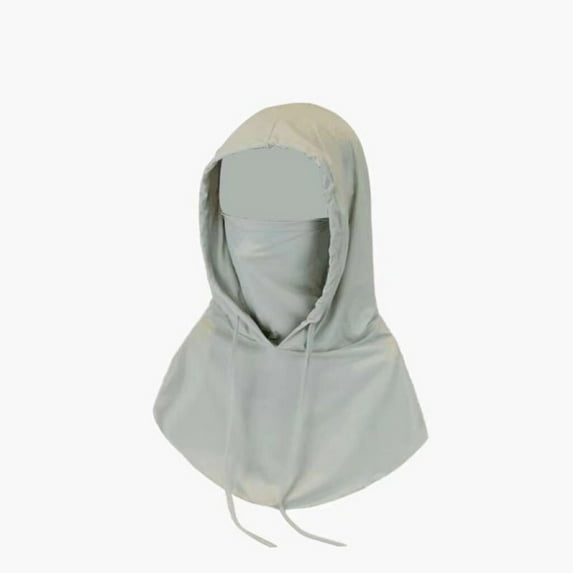 New Summer Breathable Protect Neck Anti-UV Outdoor Sun Cap Sunscreen Mask Full Face Cover GREY