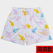 EF COLLECTION New Summer Eric Emanuel EE Basic Mesh Shorts Sport mesh breathable and loose but knee lightning pentagram printed quarter casual shorts