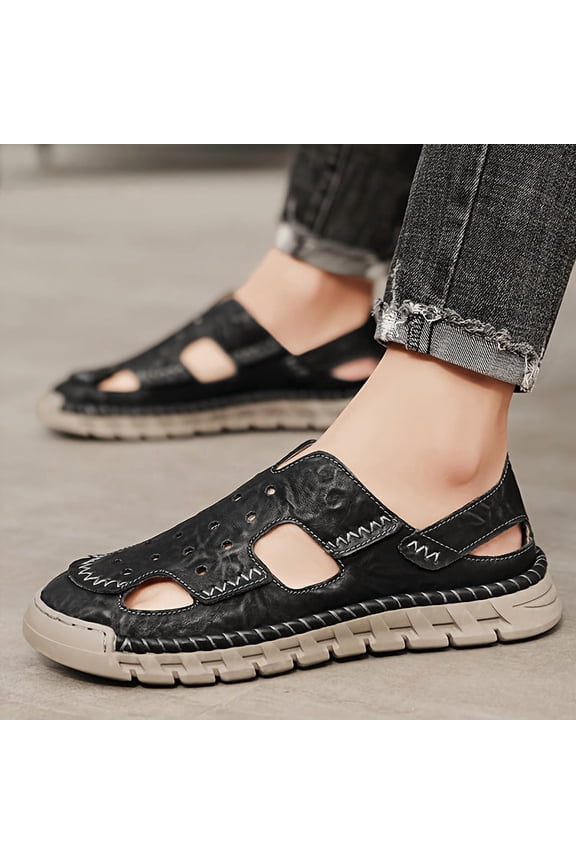 New Summer Fashion Comfortable Men'S Sandals for Outdoor Use, Featuring Breathable And Open-Toe Design, Perfect for Vacations And Beach Leisure