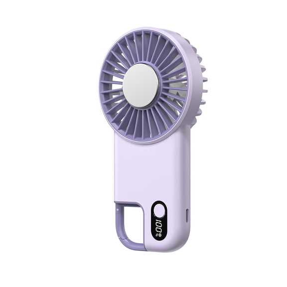 New Summer Handheld Mini Fan with Semiconductor Cooling, Ice Compress, Turbine, High-Speed ​​Portable Clip