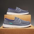 thumbnail image 1 of New Summer  Casual Loafers for Men Men'S Low-Top Slip-On Canvas Shoes,, 1 of 9