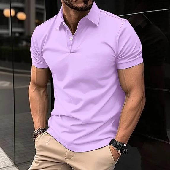 New Summer Men Short Sleeved Polo Shirt Fashion Splice Stripe Printing T-Shirt Men's Breathable Shirt Party Men Clothing Top
